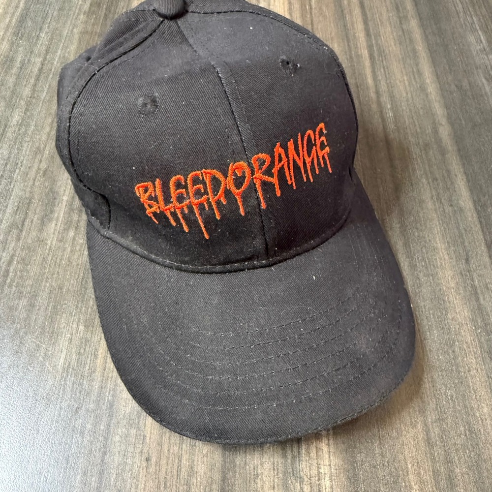 Black Embroidered Bleedorange Kubota Plateau Truck Tractor‎ Baseball Cap
